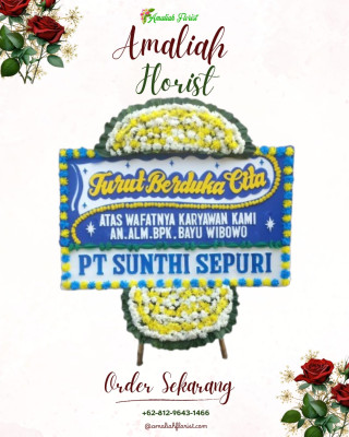 Papan Bunga Duka di Karang Balik